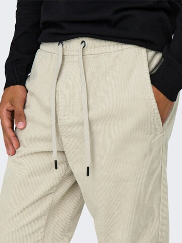 Tapered Pantaloni di Only & Sons in beige