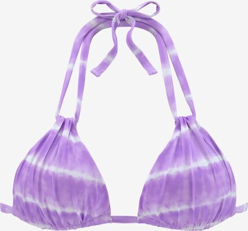 s.Oliver Triangel Bikinitop in Lila: voorkant