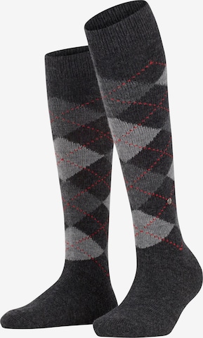 BURLINGTON Overknee Strümpfe 'Whitby' in Grau: Vorderseite