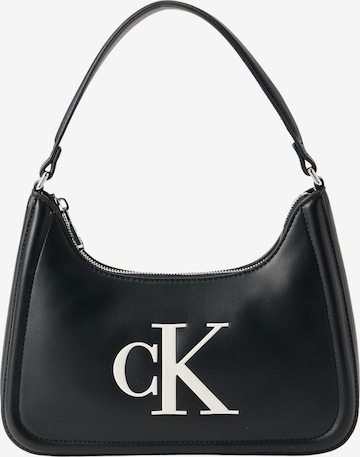 Calvin Klein Наплечная сумка в Черный: спереди