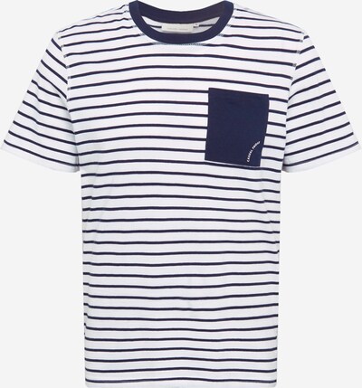 Tricou Casual Friday pe albastru închis / alb, Vizualizare produs