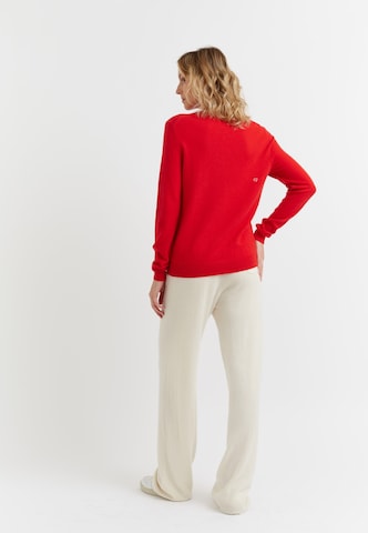 Chinti & Parker Svetr 'Merry Christmas' – červená