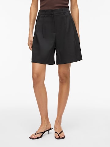 Wide Leg Pantalon à pince 'VIEmla' VILA en noir : devant
