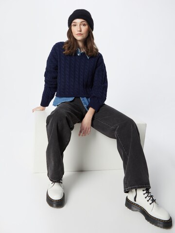 LEVI'S ® Pulover 'Rae Cropped Sweater' | modra barva