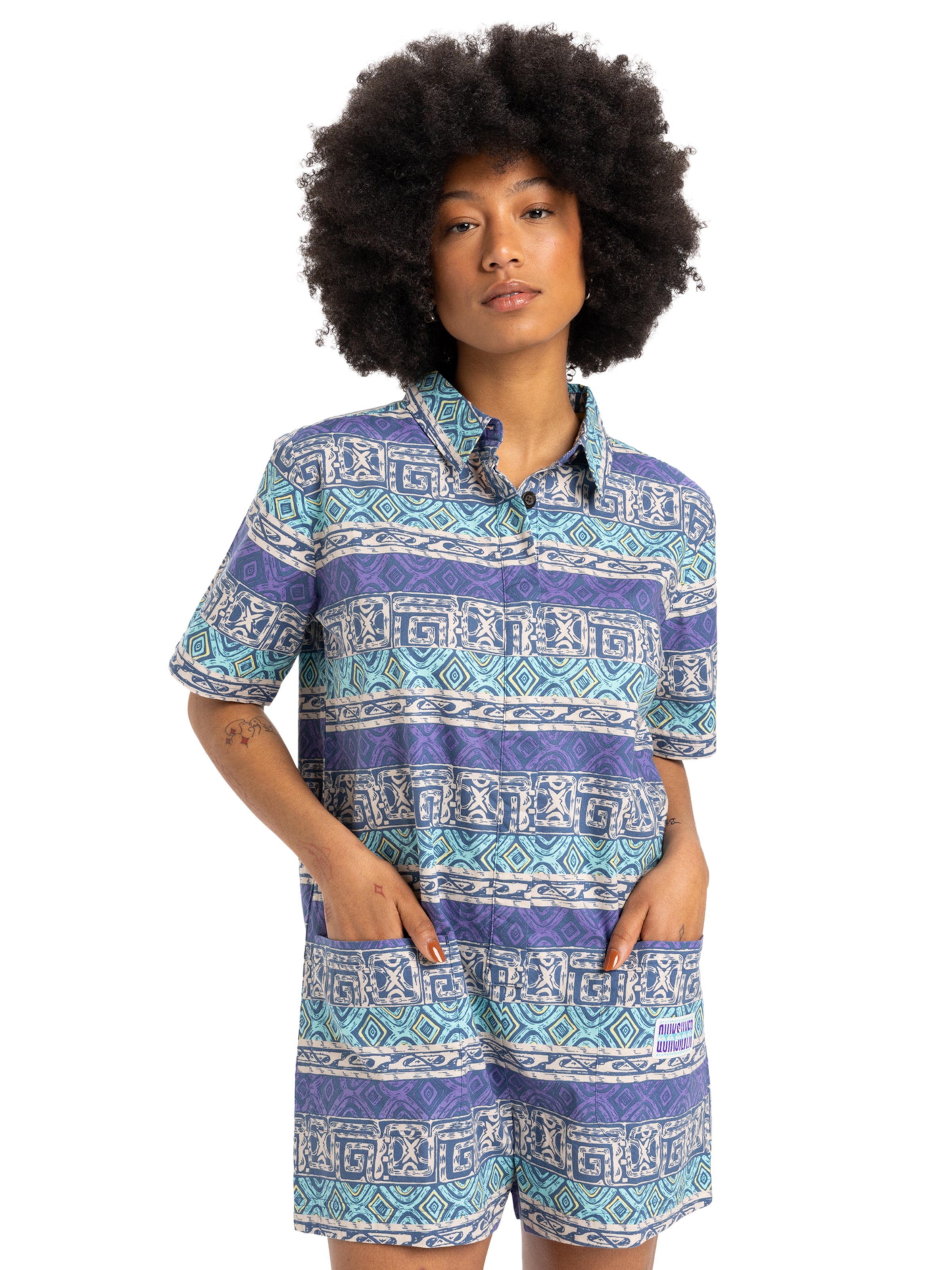 Combinaison QUIKSILVER en bleu : devant