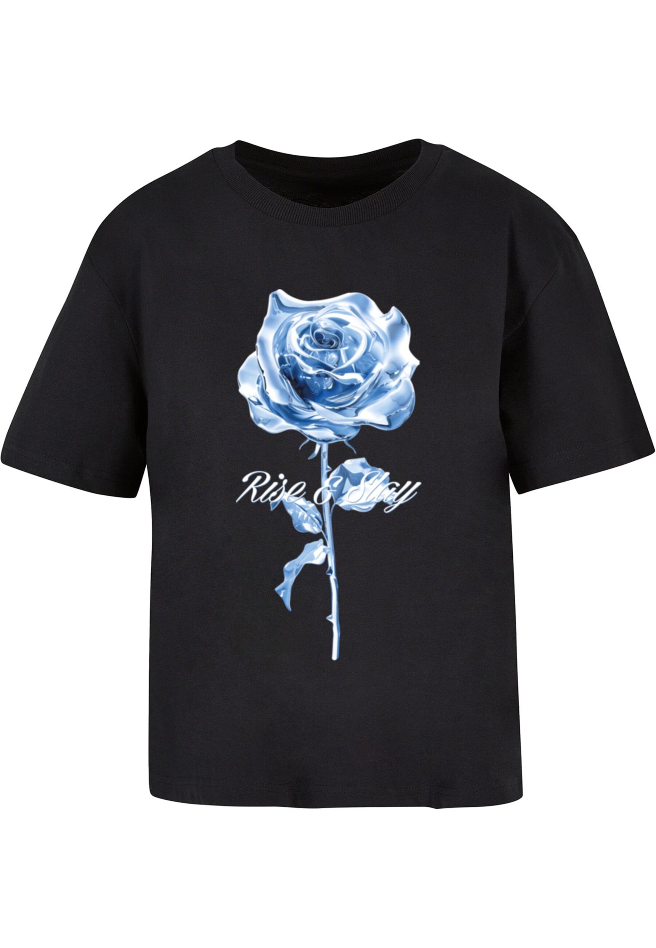 Miss Tee Shirt 'Rise And Slay' in Black: front