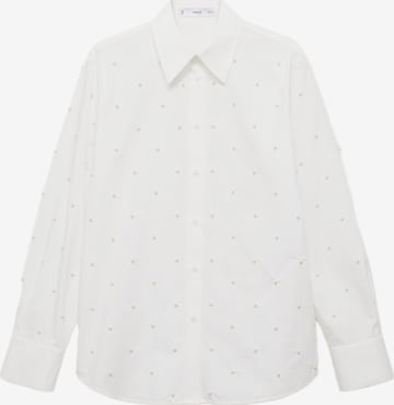 Bluză de la MANGO pe alb: față