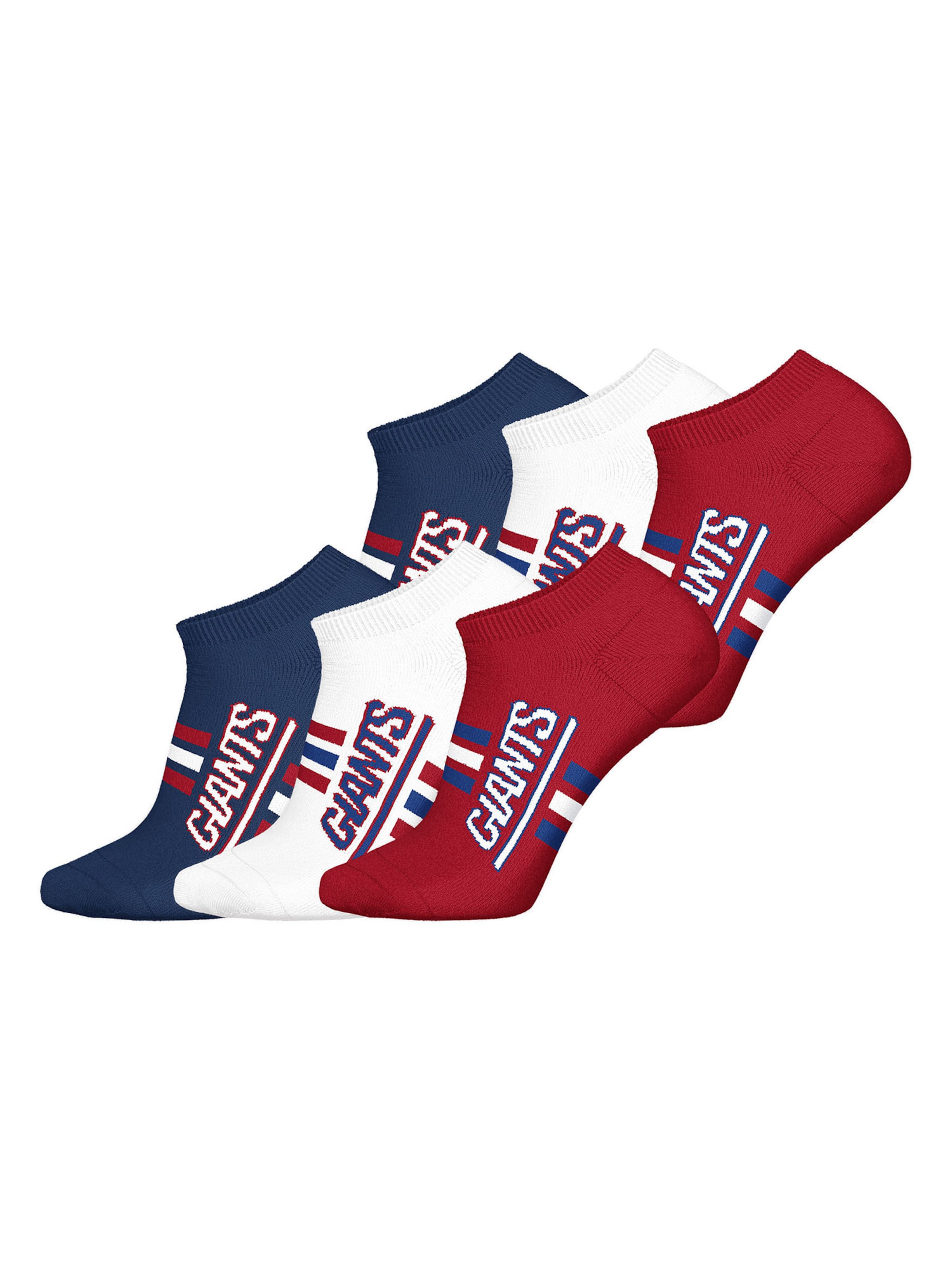 Huddle Chaussettes 'NY Giants' en bleu marine / rouge foncé / blanc, Vue avec produit