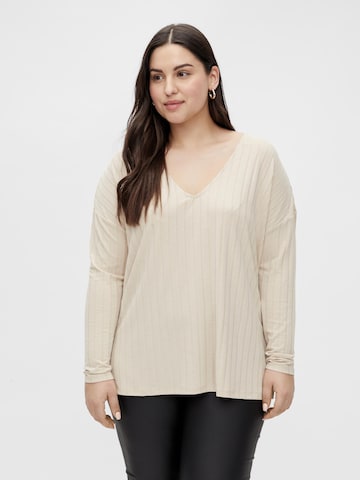 EVOKED T-Shirt 'Natha' in Beige: predná strana