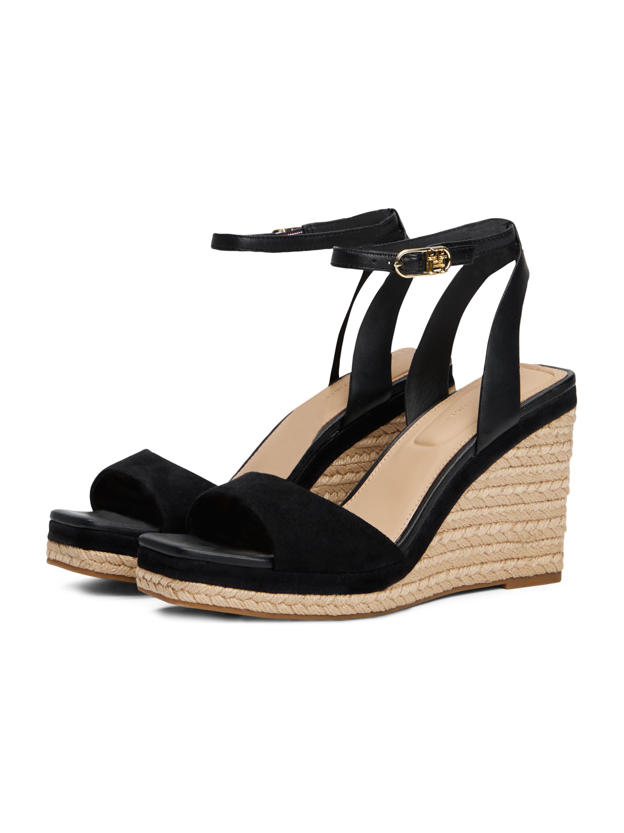 TOMMY HILFIGER - Sandalias con hebilla en negro