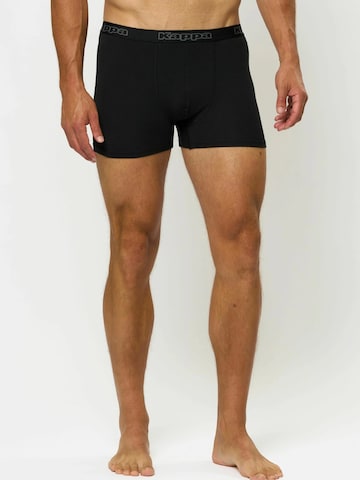 KAPPA Boxershorts 'Logo Sanavi' in Zwart: voorkant