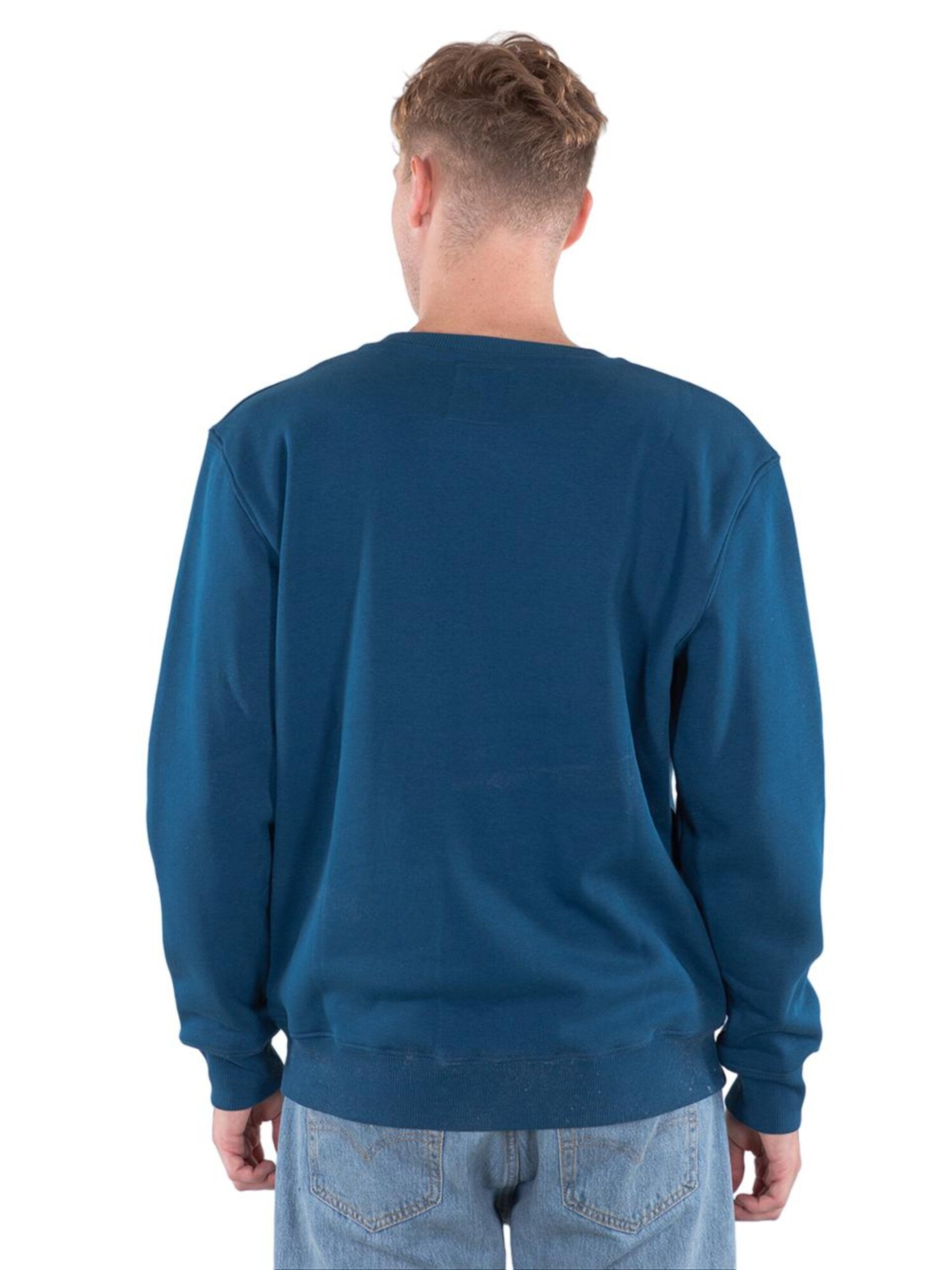 ALPHA INDUSTRIES Sweatshirt 'Basic Logo' in Blue