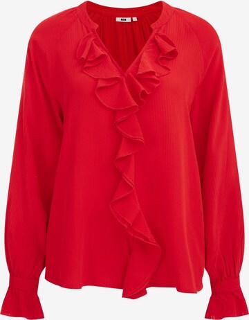 WE Fashion Blouse in Red: front