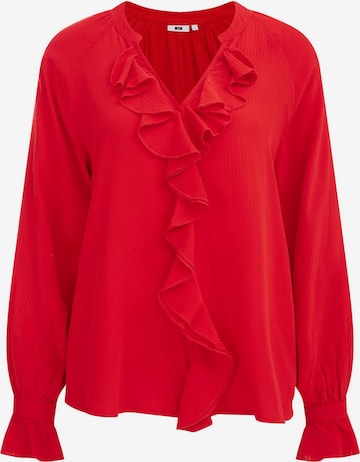 WE Fashion Bluza | rdeča barva: sprednja stran
