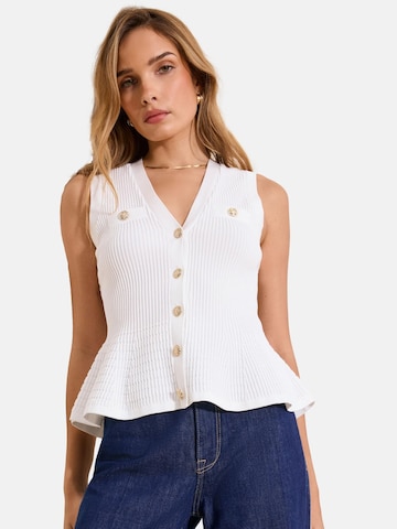 Lipsy Brezrokavnik | bela barva: sprednja stran