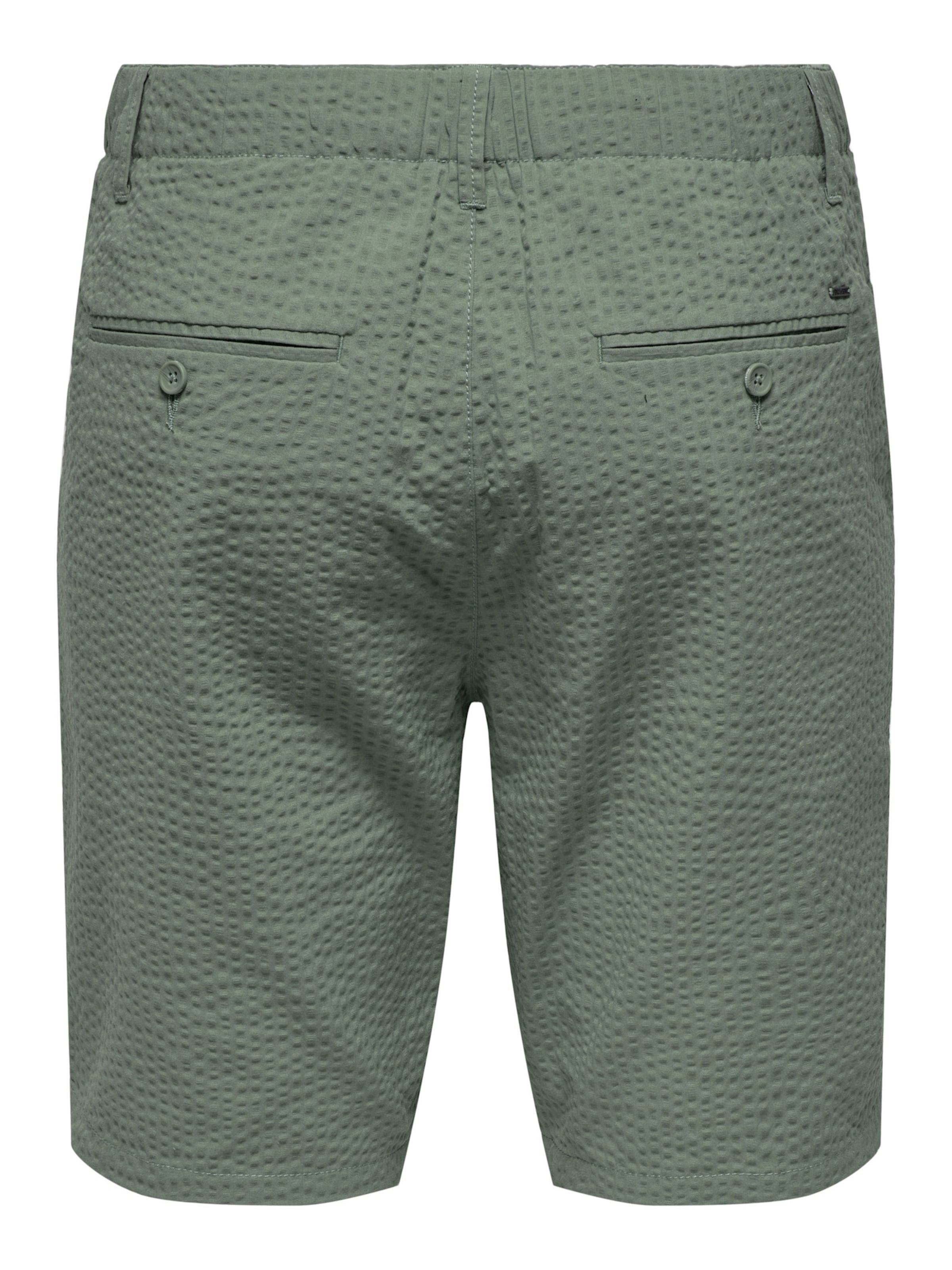 Only & Sons Regular Shorts 'ONLLeo' in Grün