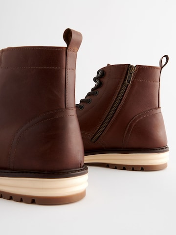 Next Lace-Up Boots in Brown