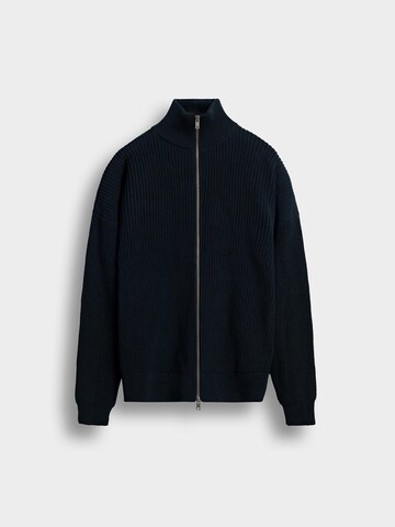Burocs Knit Cardigan in Blue: front