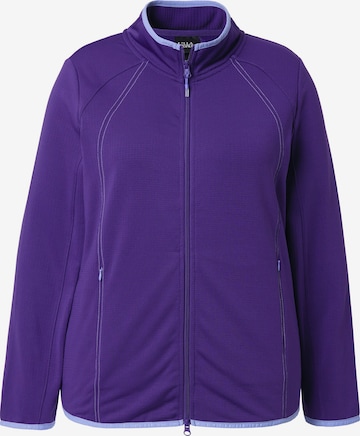 Ulla Popken Sweatjacke in Lila: Vorderseite