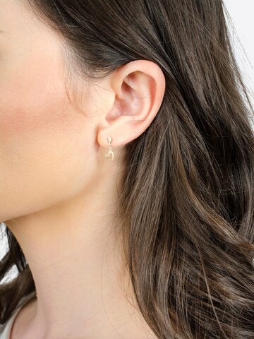 Sofia Milani Ohrringe 'Heart'‌‌‌ in Gold: Vorderseite