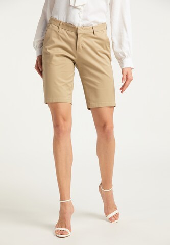 DreiMaster Klassik Regular Shorts in Beige: predná strana