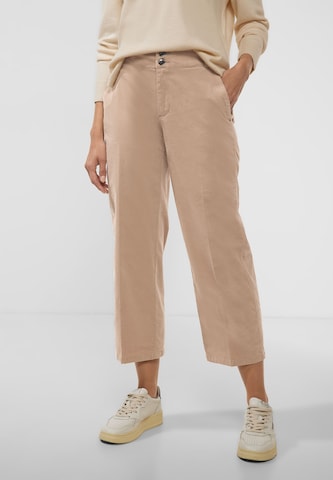 Loosefit Pantalon STREET ONE en beige : devant