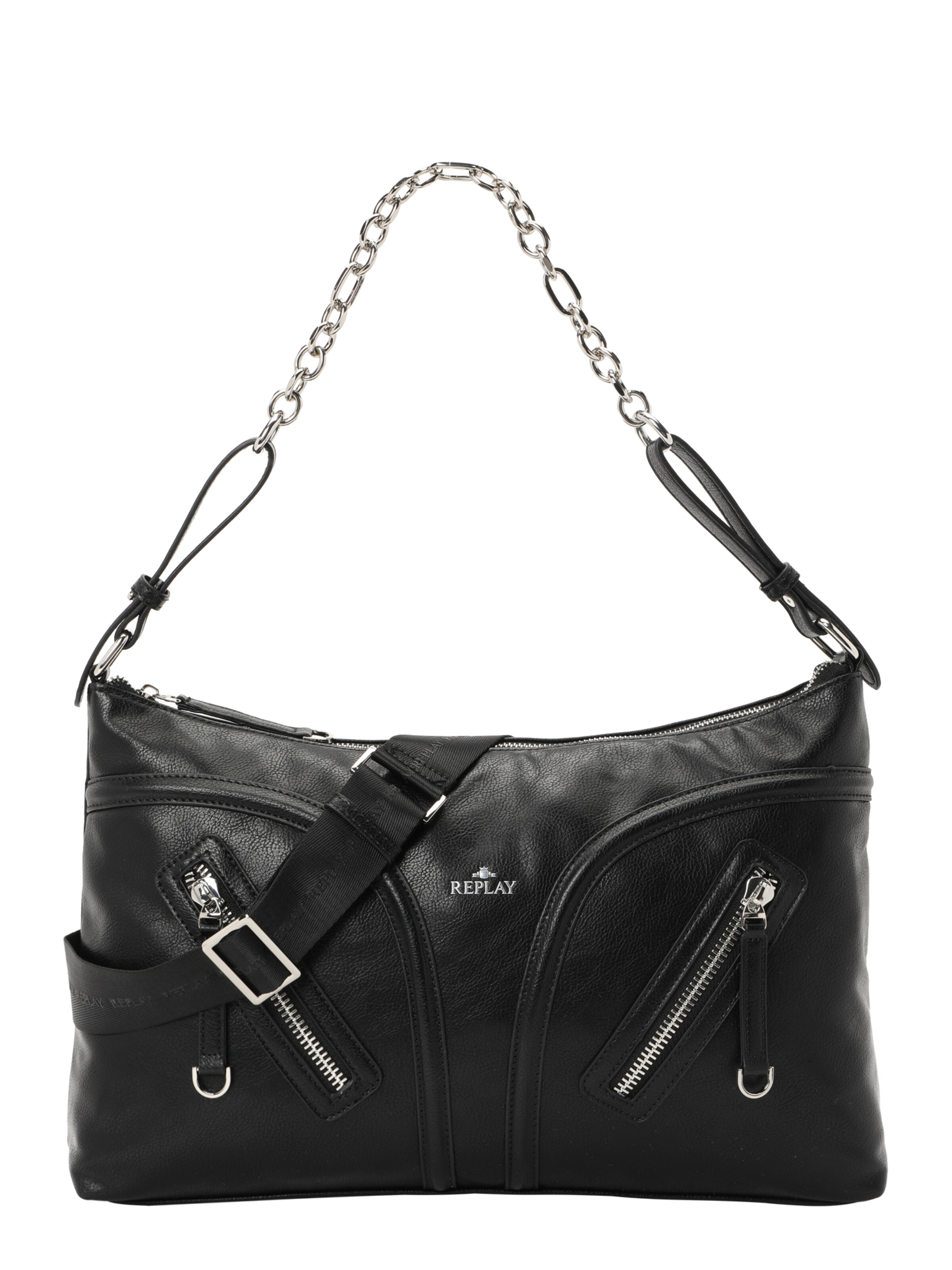 Borsa a spalla di REPLAY in nero: frontale