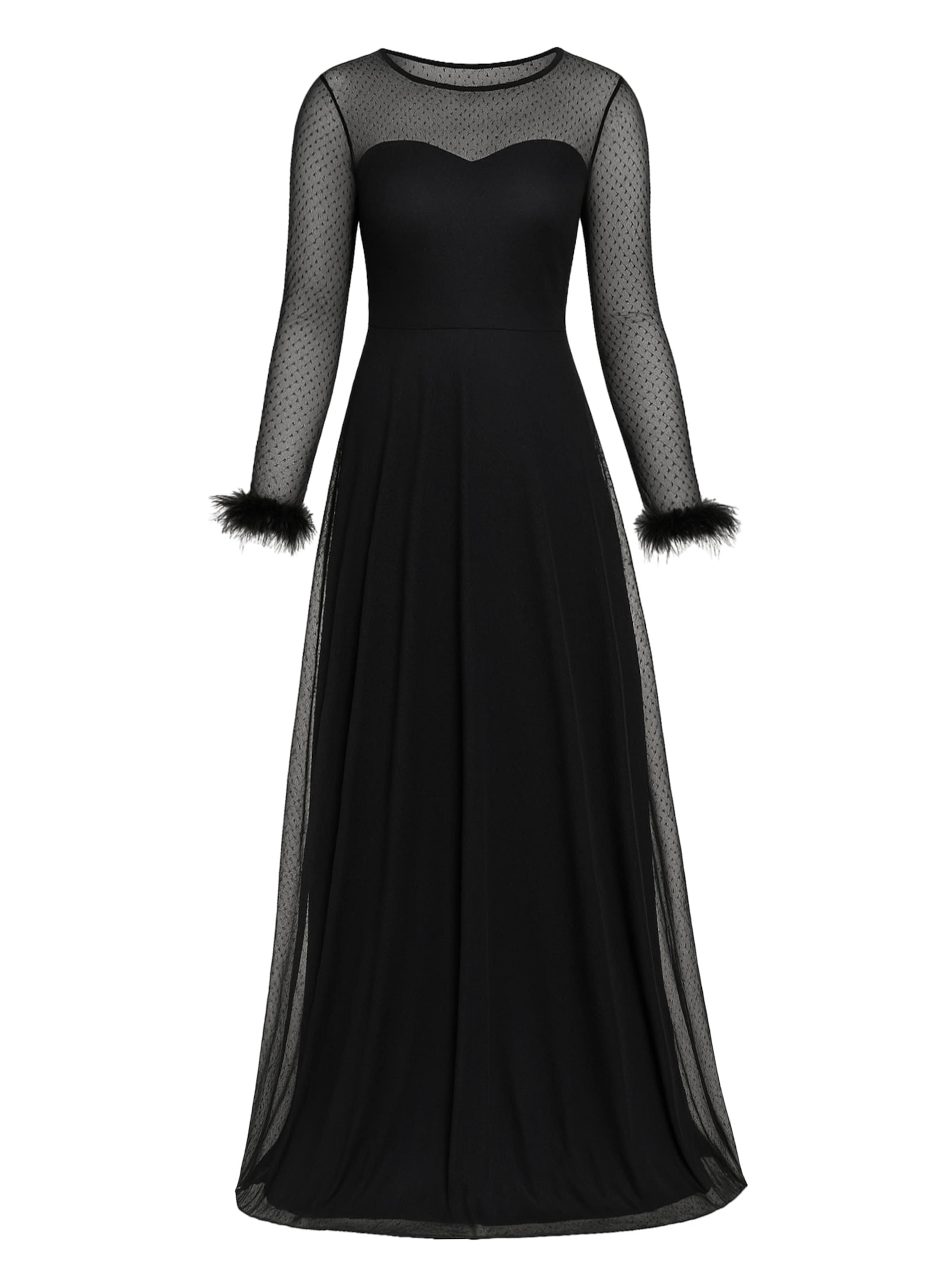 GODDIVA Dress in Black: front
