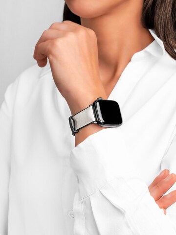 HIRSCH Armbänder - Reloj digital 'Arne for Apple Watch' en gris: frente