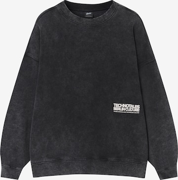 Sweat-shirt Pull&Bear en gris : devant