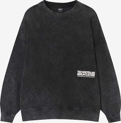 Pull&Bear Sweatshirt i koksgrå / hvit, Produktvisning