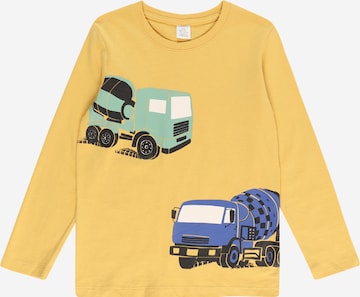 Lindex Shirt 'TRUCKS' in Yellow: front