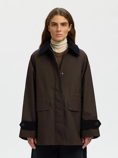 SELECTED Between-season jacket 'SLWWILMA' in XS in Dark brown, Item view