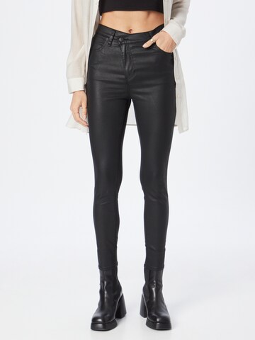 Abercrombie & Fitch Skinny Jeans in Zwart: voorkant