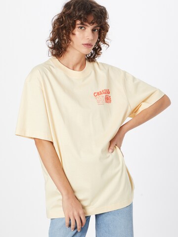 Samsøe Samsøe Oversized paita 'SUN T-SHIRT 12700' värissä beige: edessä