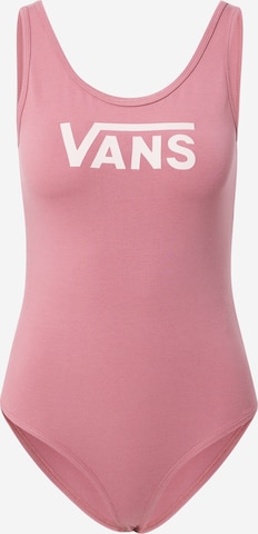 VANS - Camisa body 'FLYING' em rosa: frente