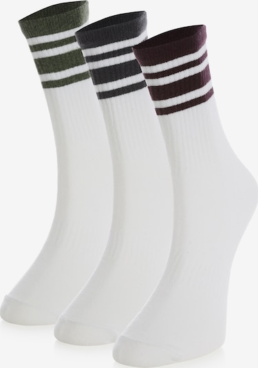 Crea Socks Socken 'Hochschule' in weiß, Produktansicht