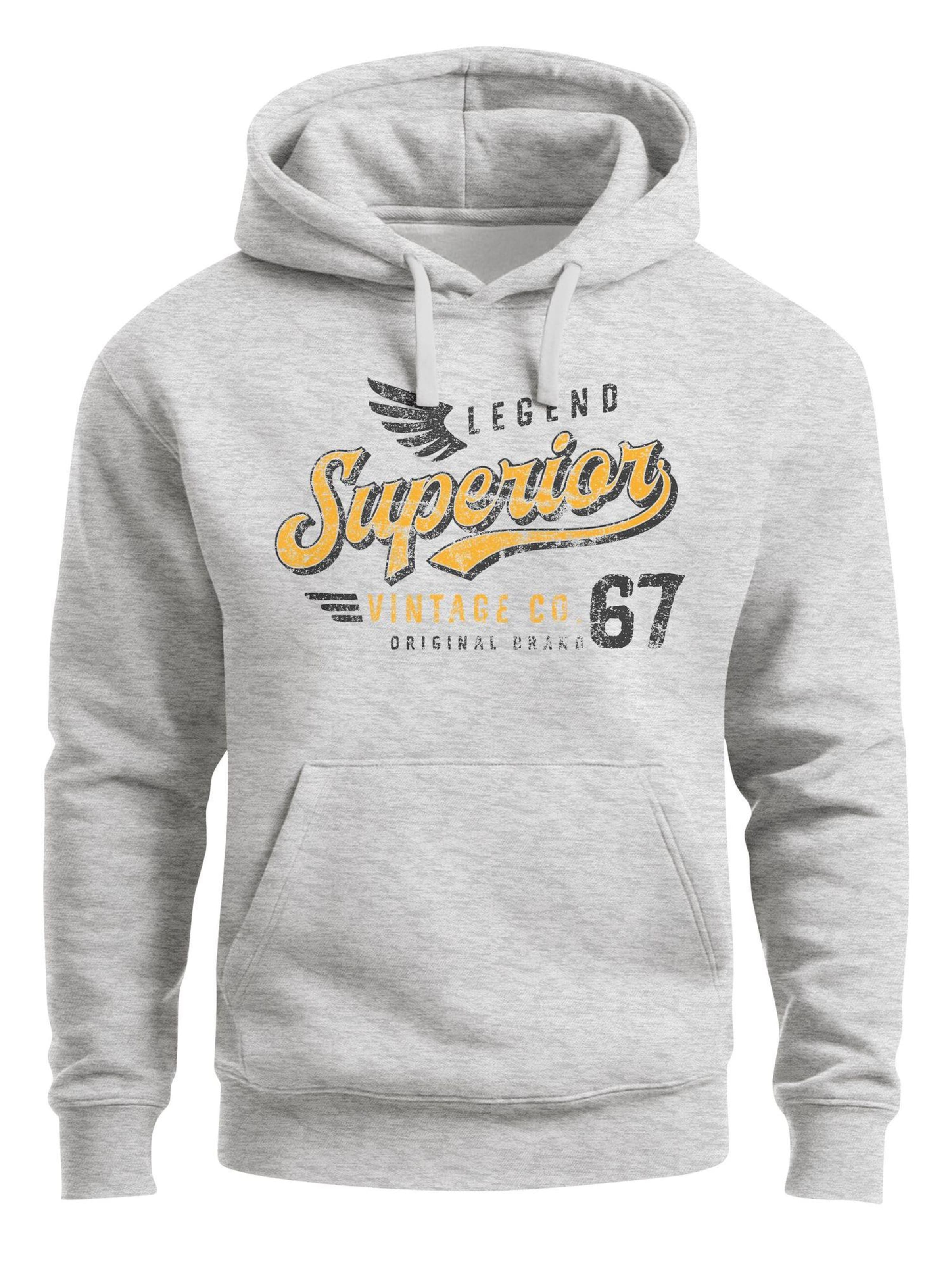 Neverless Sweatshirt 'Superior Vintage' in Grey: front