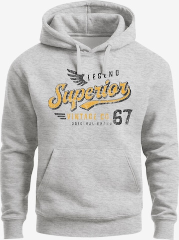 Neverless Sweatshirt 'Superior Vintage' in Grau: Vorderseite