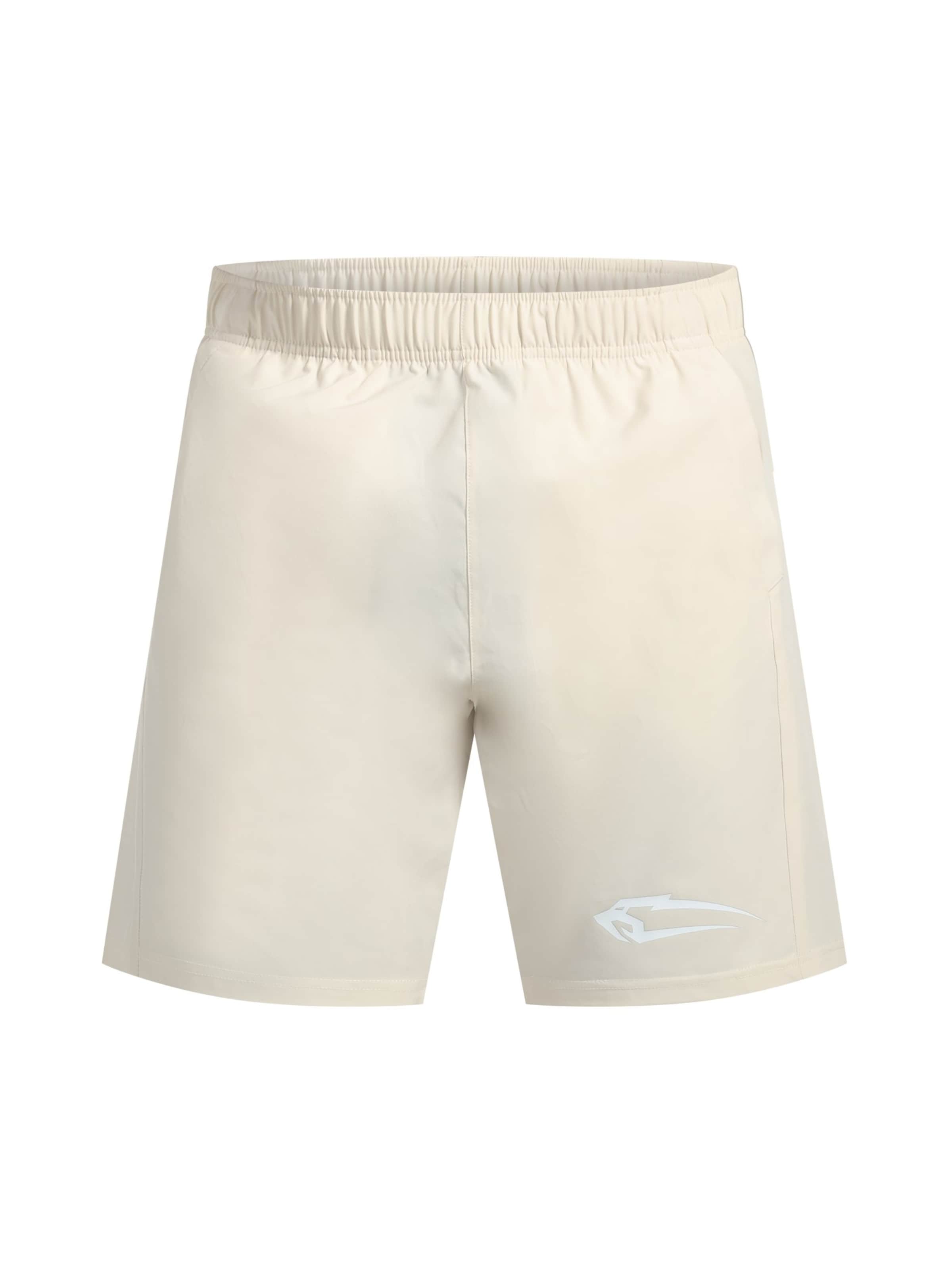 Smilodox Loose fit Sports trousers ' Powerfit Pro ' in White: front