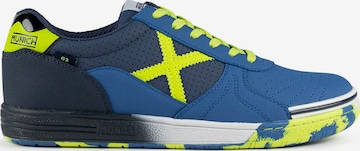 MUNICH Platform trainers 'G-3' in Blue: front