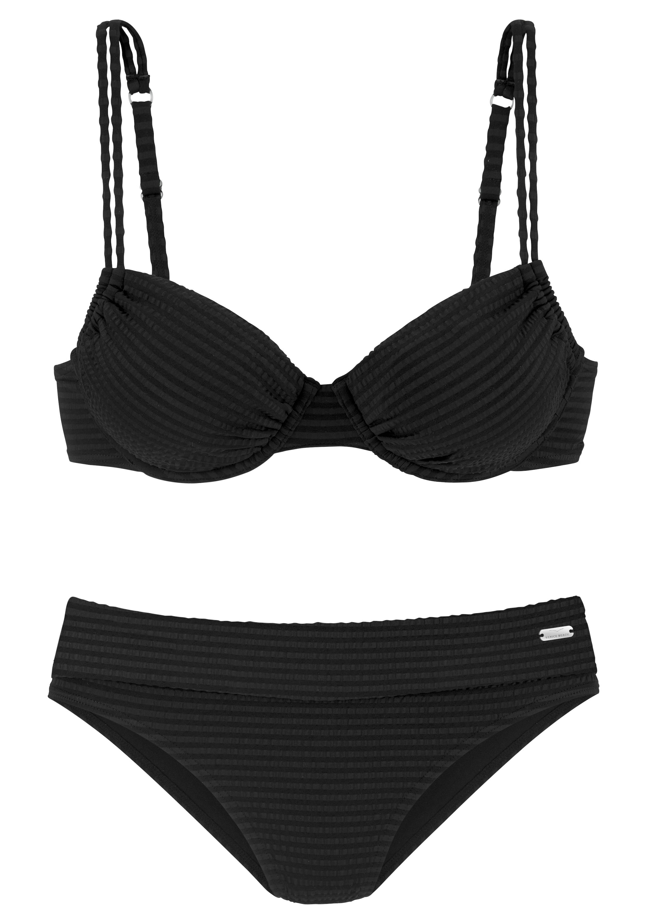 VENICE BEACH Bikini en noir, Vue avec produit
