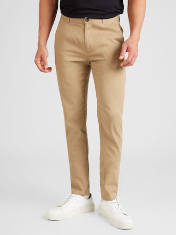 FARAH Regular Chino trousers 'Endmore' in Beige: front