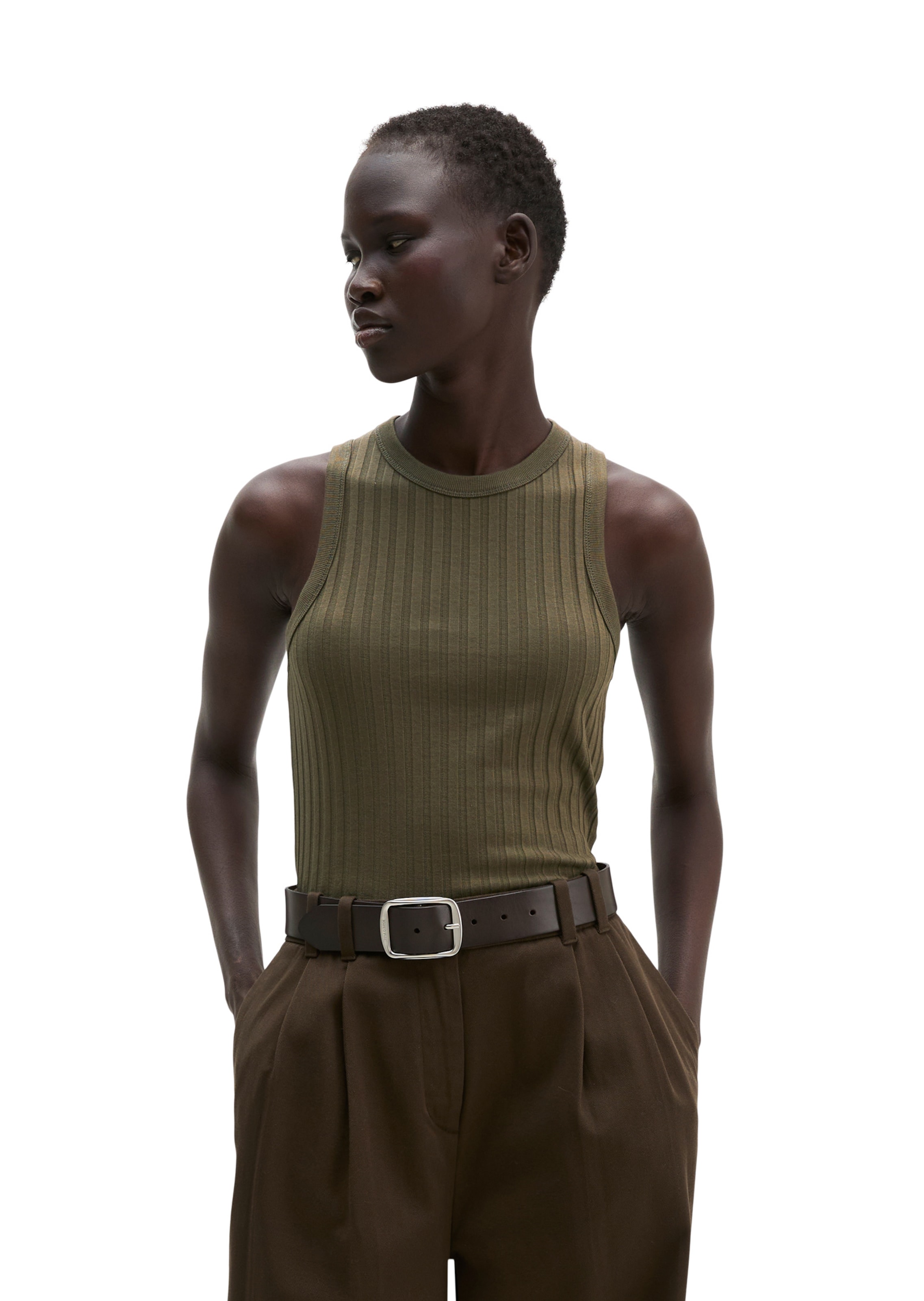 Marc O'Polo Top in Bruin: voorkant