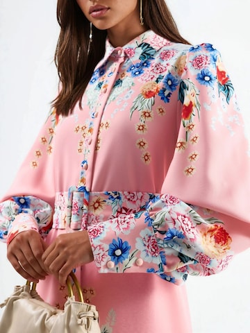 MSN Collection Maxi Kleid in Pink