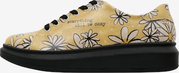 DOGO Lace-Up Shoes in Yellow: front