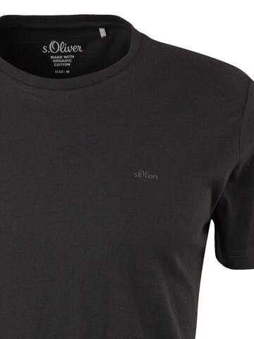 s.Oliver Shirt 'Basic'‌‌‌‌ in Schwarz