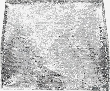 MANGO Spódnica 'XPLUTON' w kolorze srebrny: przód