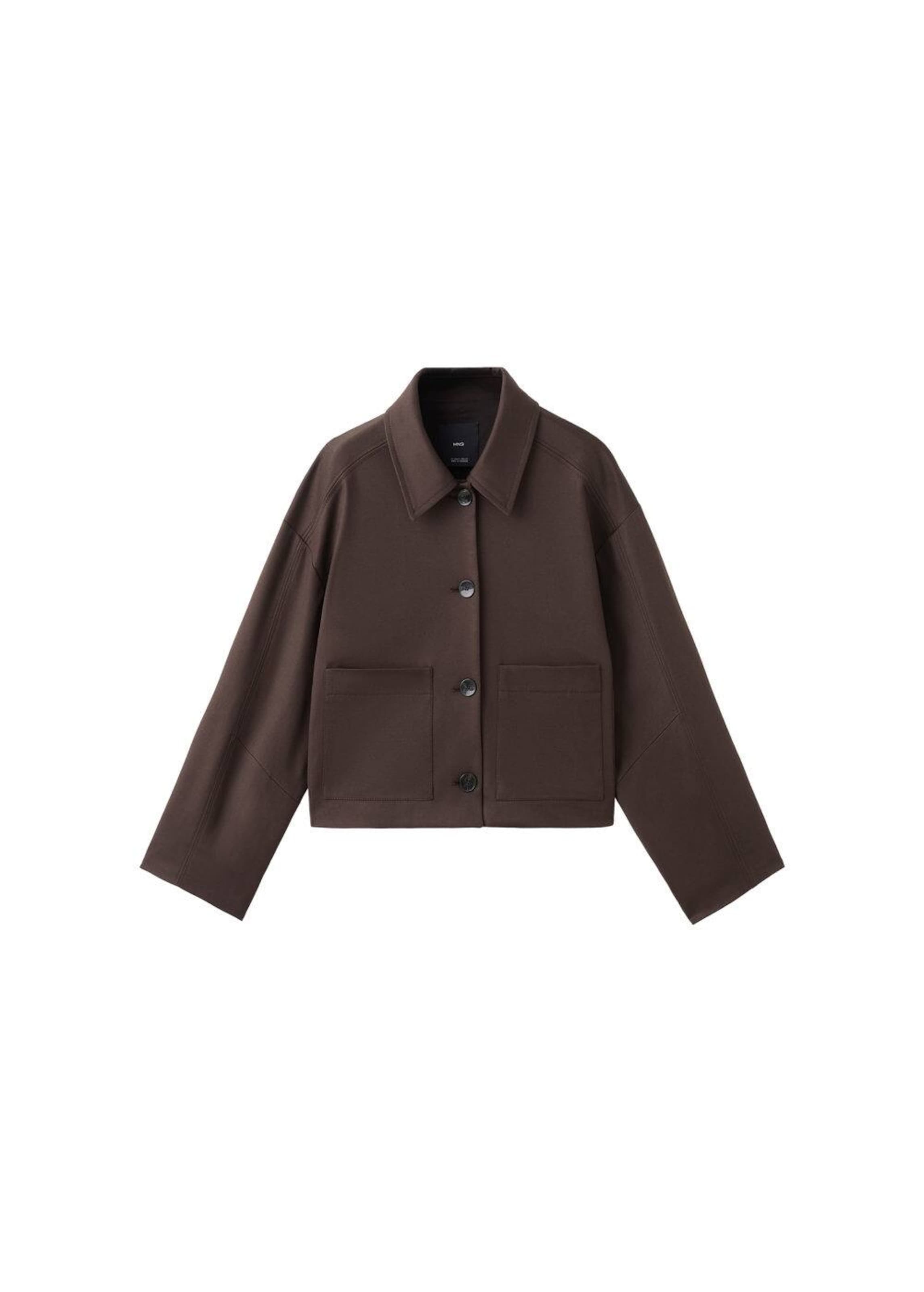 MANGO Jacke 'Julia' in Braun: Vorderseite