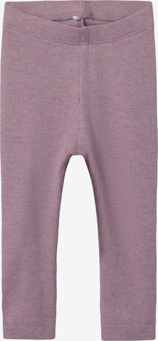 NAME IT Skinny Leggingsit 'NBNKab' värissä lila: etupuoli